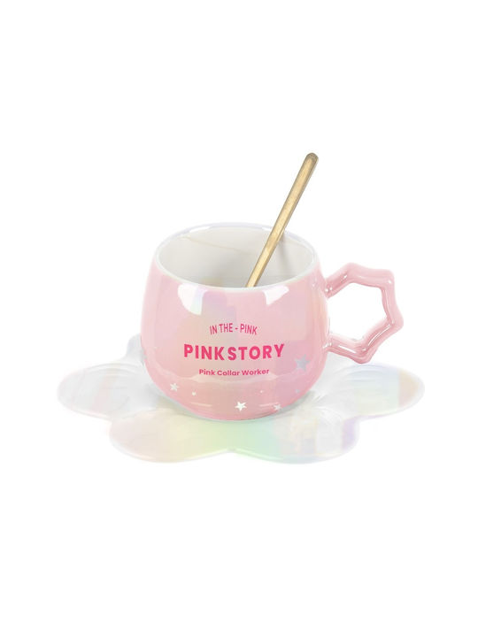 Miniso Tasse Keramik Rosa 220ml 1Stück 6942269557557