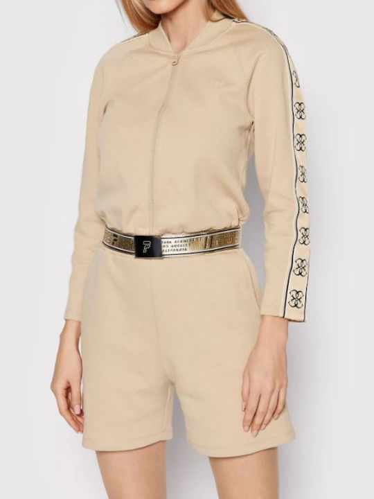 Damen Einteiler Anzug Brown