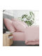 Nordic Paradise Комплект Плик за Завивка Памучен Единичен с Калъфка & 1 Чаршаф 140x200 Soft Pink