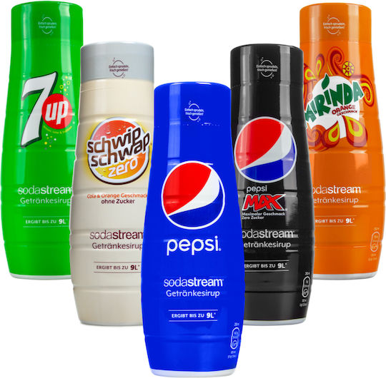 Sodastream Syrup Pepsi Pepsi Max Mirinda 7up Schwip Schwap Zero 440ml 5 Pieces