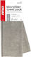 AMiO Car Microfiber Cloths for Polishing 340gsm Grey 40x30cm 2 Pieces