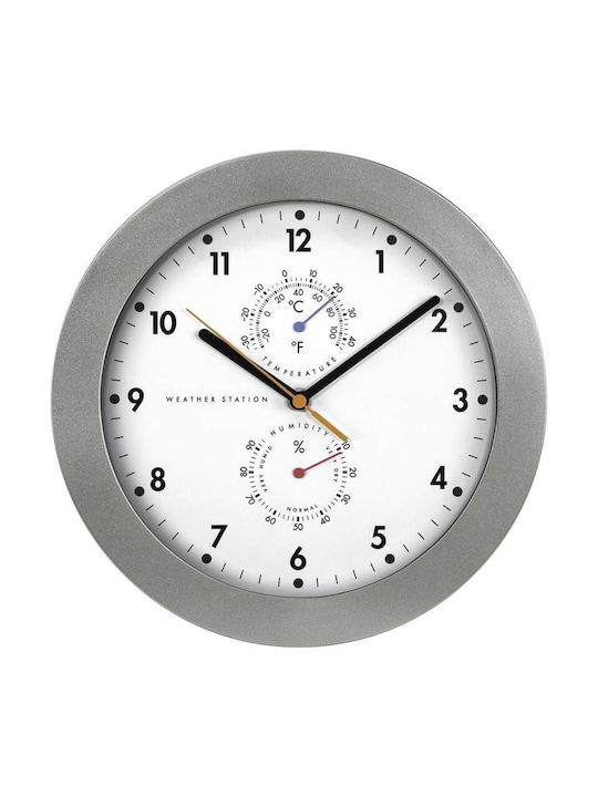 HAMA Wall Clock Silver