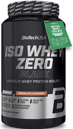 Biotech USA Iso Whey Zero Black Whey Protein with Creatine Gluten Free with Vanilla Flavor 908gr