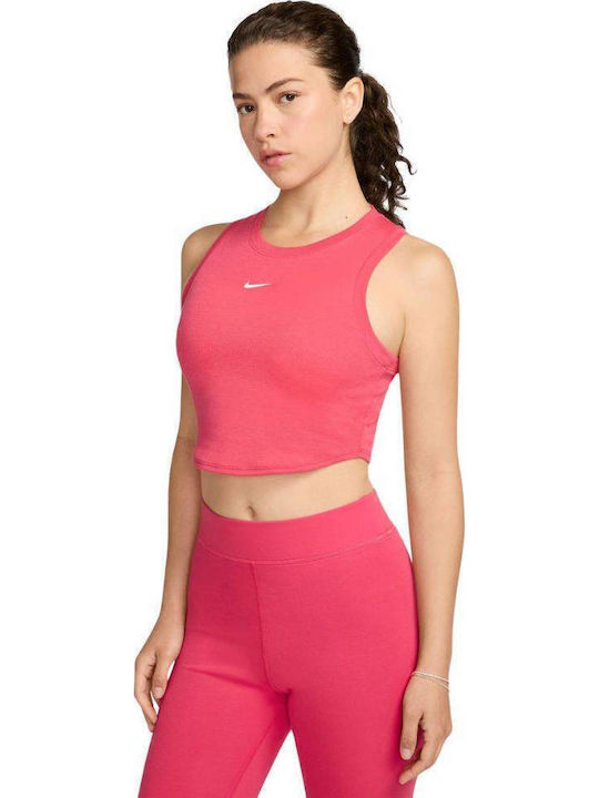 Nike Γυναικείο Αθλητικό Crop Top Αμάνικο Aster ...