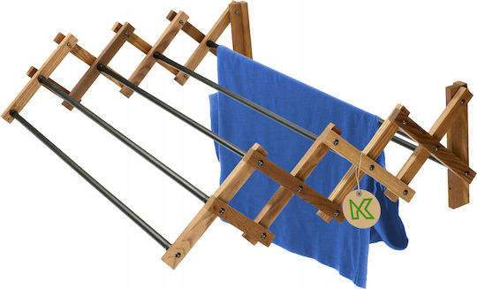Kadax Klappbarer Wandmontage Kleiderständer Hölzernes
