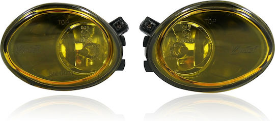 Roundς Headlights Car BMW E46 / E39 with Yellow Lighting 1pcs