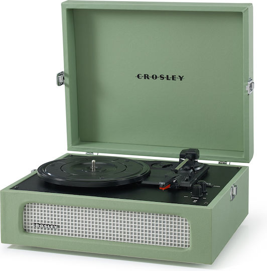 Crosley Voyager SF0005RP-SA1 Koffer Plattenspieler mit Eingebaute Lautsprecher Sage