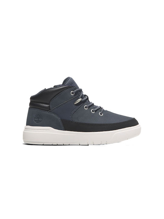 Timberland Δερμάτινα Παιδικά Μποτάκια με Κορδόνια Navy Μπλε