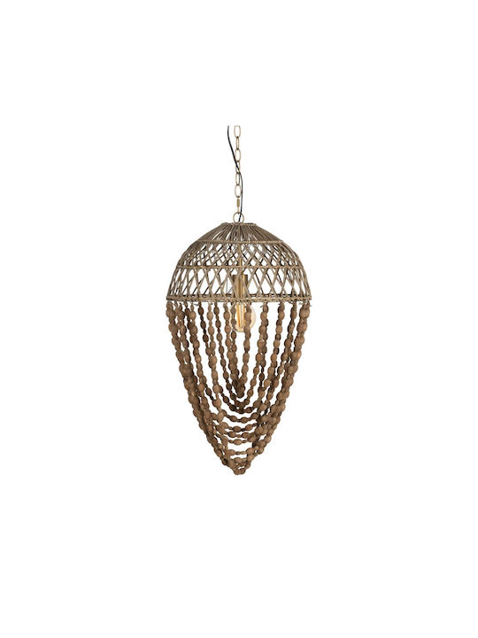 BigBuy Pendant Light Gold