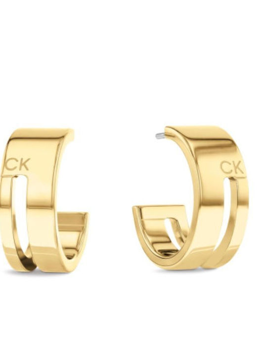 Calvin Klein Geometric Essentials Ohrringe aus Stahl Vergoldet
