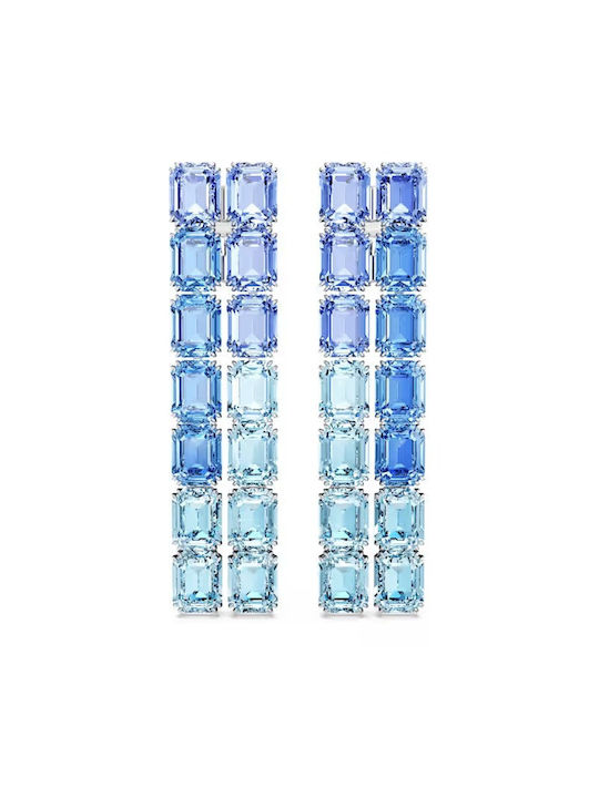 Swarovski Millenia Σκουλαρίκια Κρεμαστά με Clip με Πέτρες