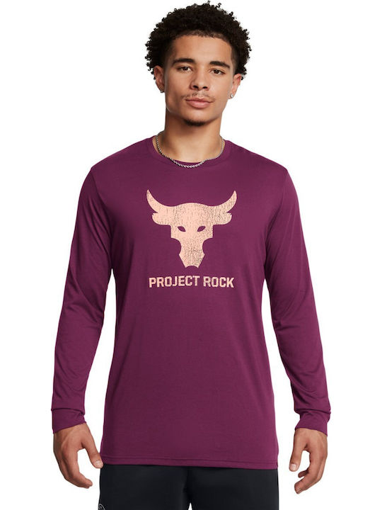 Under Armour Project Rock Brahma Bull T-shirt Μωβ