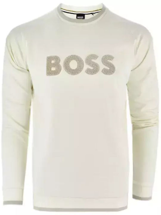 Hugo Boss Herren Langarmshirt OFF-WHITE