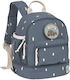 Casual Mini Backpack Happy Prints Midnight Blue