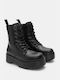 Ankle Boots with Lug Sole & Zipper 4318801-black