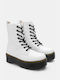 Double-Sole Ankle Boots with Zipper 4318904-white