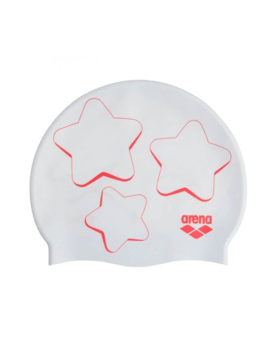 Arena Silicone Kids Swimming Cap White