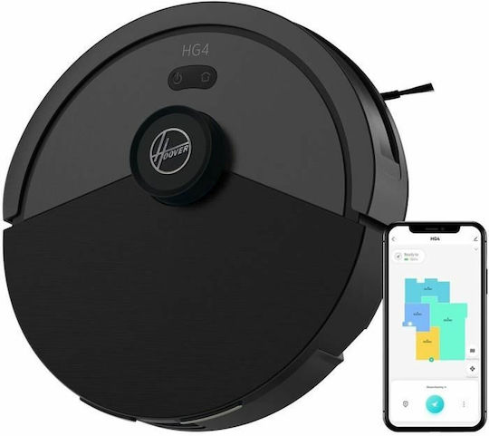 Hoover HG4 Robot Vacuum Cleaner with Laser Mapping & 4000Pa Suction Power Iron Grey