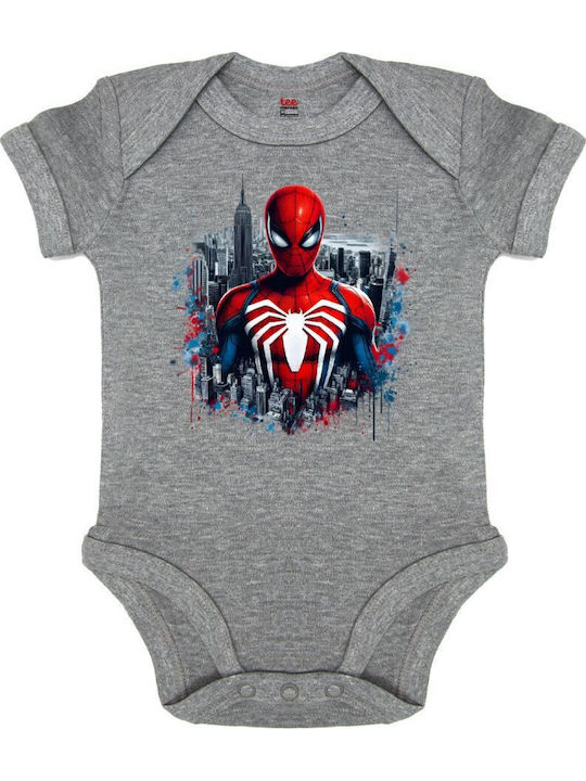 Koupakoupa Spiderman City Kurzärmelig Grey Melange