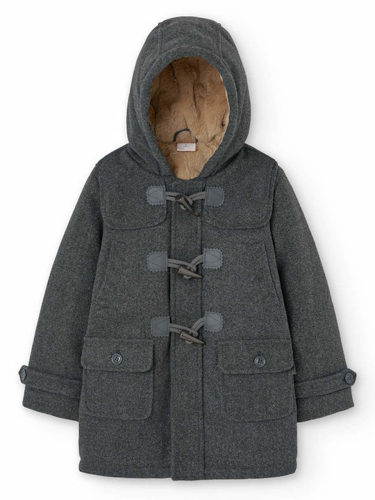 Kids' Coat Montgomery with Hood Gray