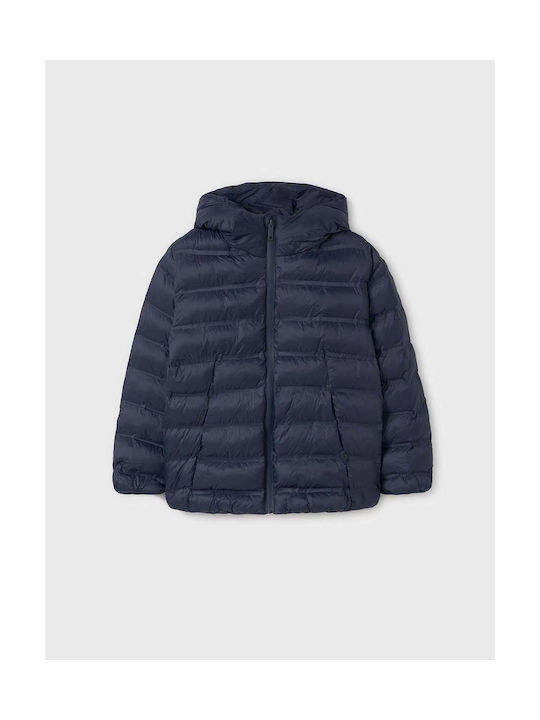 Mayoral Kids Quilted Jacket Blue