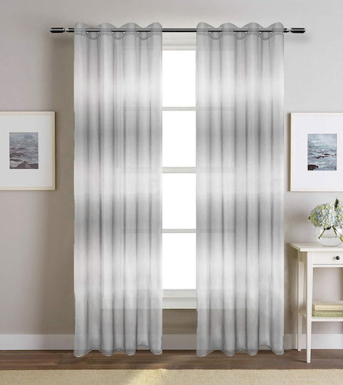 Vasilas Home Vorhang mit Grommets Ecru 140x270cm
