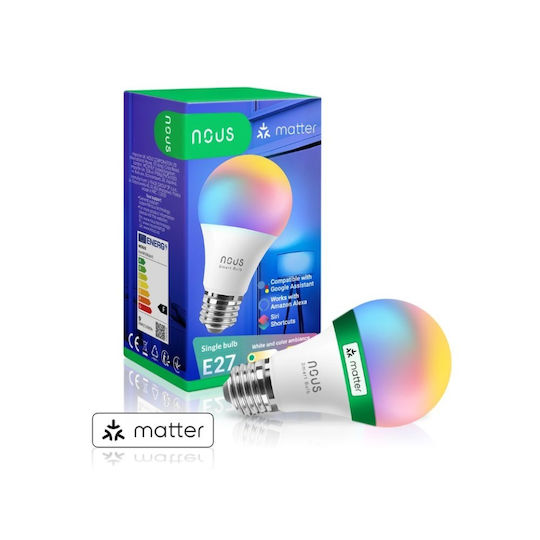 Nous Bec Smart LED 9W pentru Dulie E27 RGB 810lm