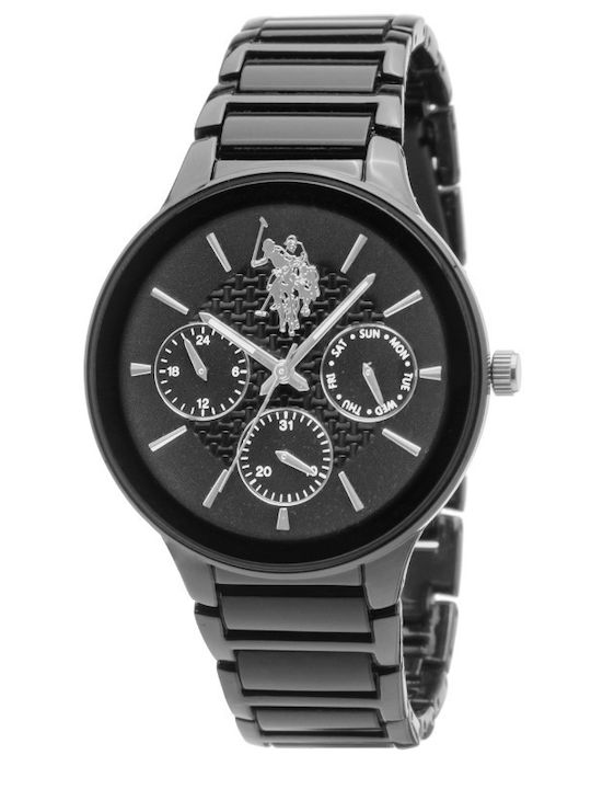 U.S. Polo Assn. Alexandre Men's Watch Battery with Gray Metal Bracelet