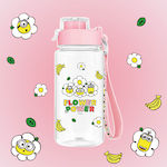 Minions Kids Water Bottle Plastic Pink 640ml