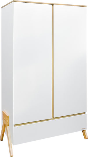 Monna Zwei Türen Schrank Weiß 104.5x54.5x194cm