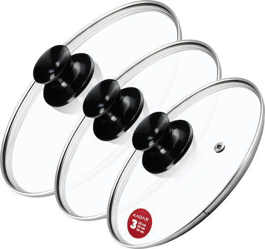 Kadax Kadax Glasdeckel Für Topf 28cm 3Stücke 31563