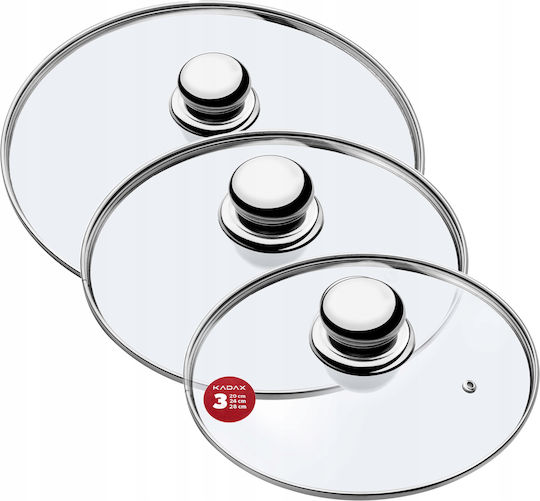Kadax Kadax Glasdeckel Für Topf 28cm 3 Stück 31558