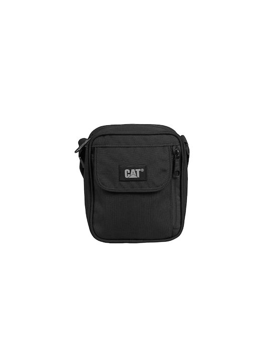 CAT Herrentasche Schulter / Crossbody Schwarz