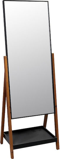 Espiel Oglindă De Podea Dreptunghiulară Neagră 150x55cm Espiel Oglindă De Podea Dreptunghiulară Neagră 150x55cm