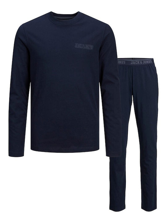 Jack & Jones Παιδική Πιτζάμα Χειμωνιάτικη Navy Μπλε