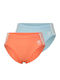 Дамско Слип 2Pack Sky/coral
