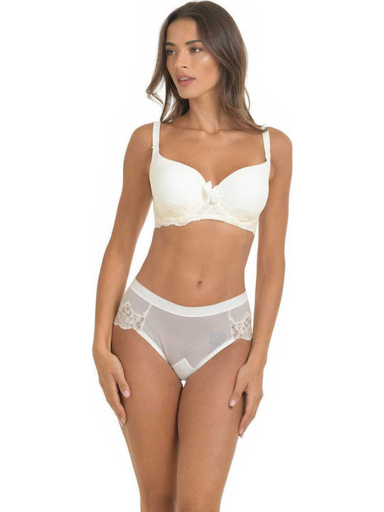 Miss Rosy Γυναικείο Brazil με Δαντέλα Ivory