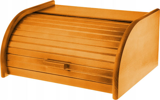 Kadax Bread Box with Lid Wooden Beige