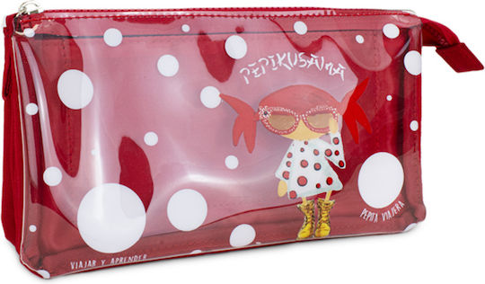 Pepita Viajera Red Pencil Case