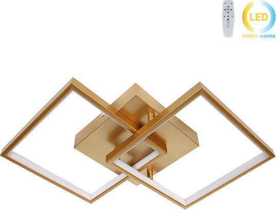 Globobox Plafonieră de Tavan 58buc Aurie cu LED Integrat