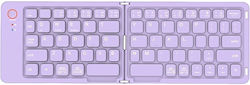 Meetion MT-BTK001 Wireless Bluetooth Keyboard Only English US Purple