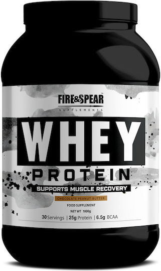 Fire & Spear Whey Protein Πρωτεΐνη Ορού Γάλακτος Χωρίς Γλουτένη με Γεύση Chocolate Peanut Butter 1kg