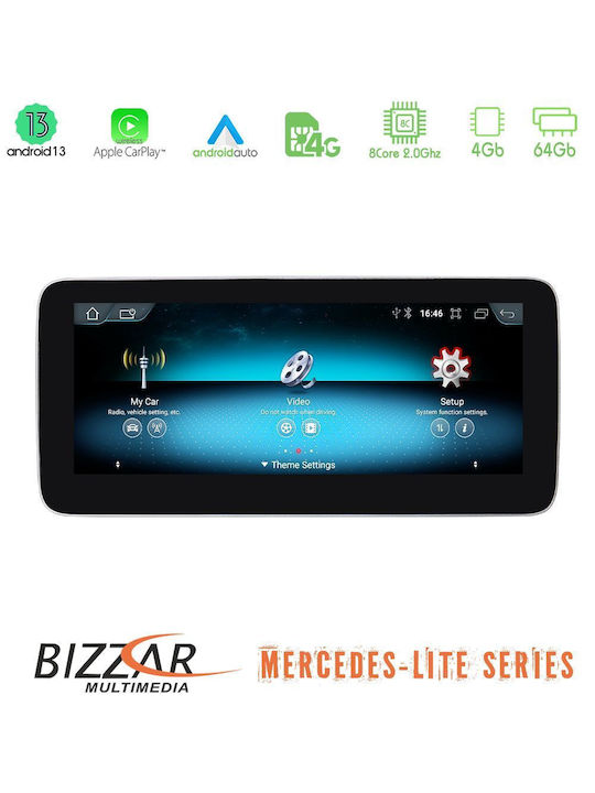Bizzar Auto-Audiosystem für Mercedes-Benz E Klasse Mazda E-Serie 2022-2023 (Bluetooth/USB/AUX/WiFi/GPS/Apple-Carplay/Android-Auto/Notenblätter) mit Touchscreen 10.25"
