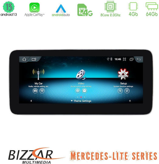 Bizzar Ηχοσύστημα Αυτοκινήτου για Mercedes-Benz E Class Mazda E series 2022-2023 (Bluetooth/USB/AUX/WiFi/GPS/Apple-Carplay/Android-Auto/CD) με Οθόνη Αφής 10.25"