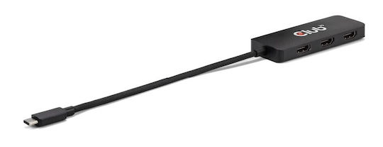 Club3D USB-C Docking Station with HDMI 4K and Support for 3 Monitors Black (CSV-1554)