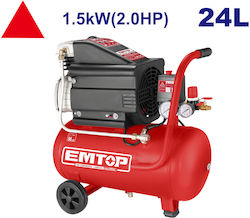 Emtop EACPD20241 Compresoare Aer 2hp / 24lt Emtop EACPD20241 Compresoare Aer 2hp / 24lt