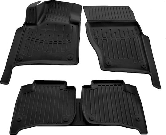 Umbrella Set Covorașe Față și Spate 2buc din Furtun pentru Volkswagen Touareg 2010-2018 Negre