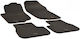 Umbrella Satz Vorder- und Hintermatten 4Stück aus Gummi für Peugeot 207 2006-2012 Schwarz