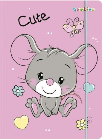 Папка с ластик A4 Mouse Bambino Majewski