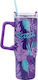 Stor Disney: Stitch Handled Tumbler Thermos Stainless Steel 940ml Purple with Straw and Handle